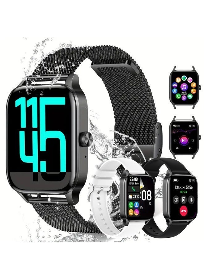 TDZDDYS Ultra-Light Smart Watch, Bluetooth Calling Fitness Tracker, 1.83" HD Display Waterproof Sports Watch for Men Women, Compatible with Android iOS - Image 1